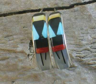 Zuni Inlay Earrings